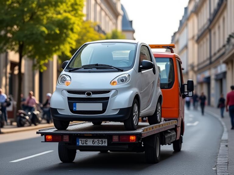 Remorquage voiture sans permis Lyon